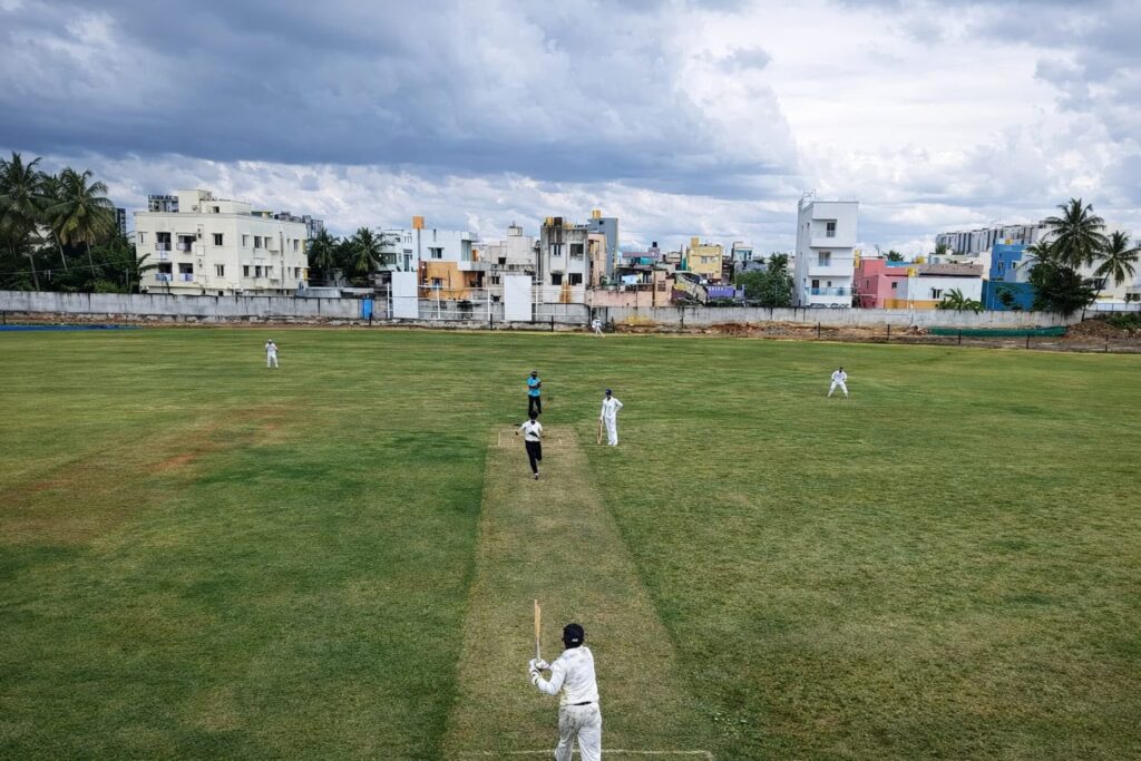 SV High School cricket batting
